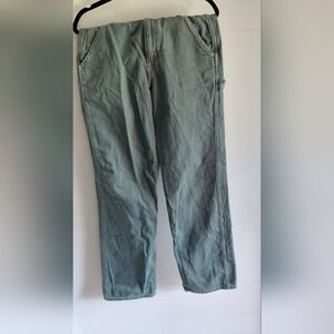 90s Aeropostale High-Rise Baggy Carpenter Sage Green Jeans